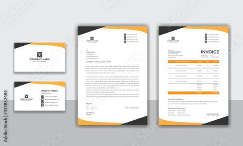 Corporate identity modern business stationery design