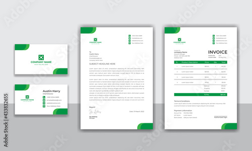 Corporate identity modern business stationery design