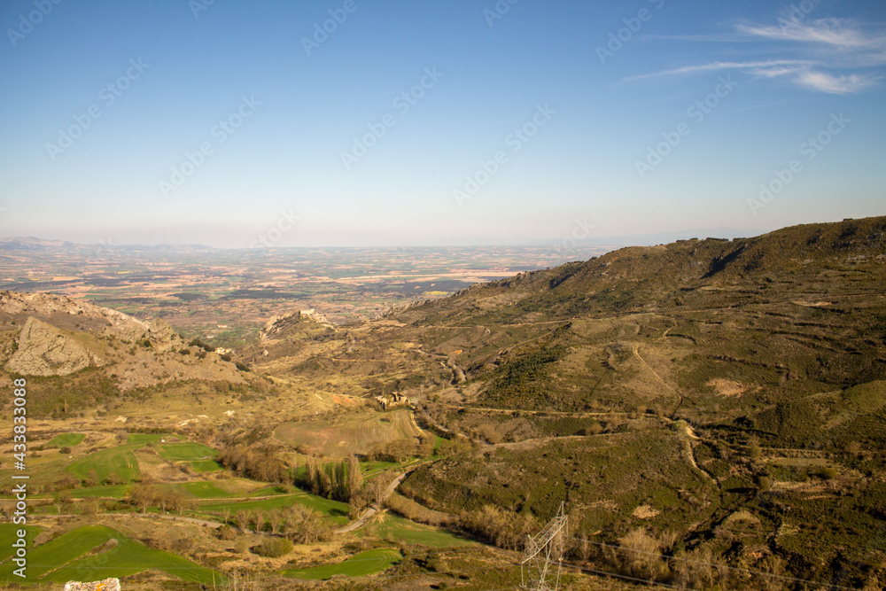 Spring flowers and landscapes in northern Spain