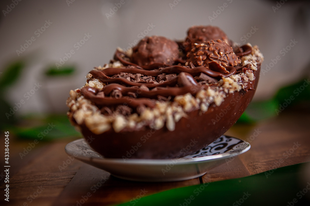 Gourmet Chocolate Easter eggs dessert Gourmet Chocolate Easter eggs dessert