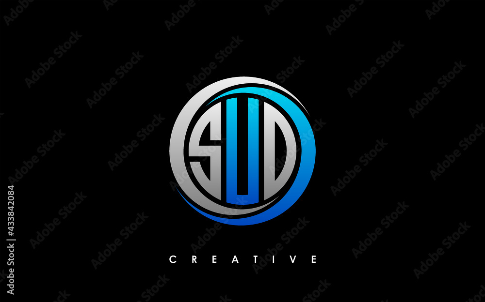 SUD Letter Initial Logo Design Template Vector Illustration SUD Letter Initial Logo Design Template Vector Illustration