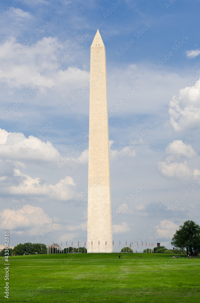 Washington Monument in springtime - Washington D.C. United States of America