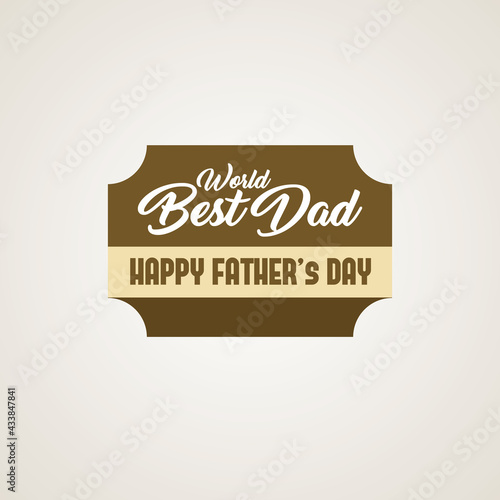 Happy father s day with vintage style