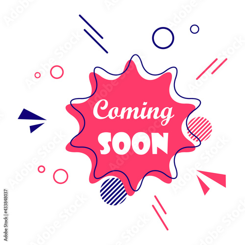 Promotional banner vector design; Coming soon vector design Template; Coming soon background design template