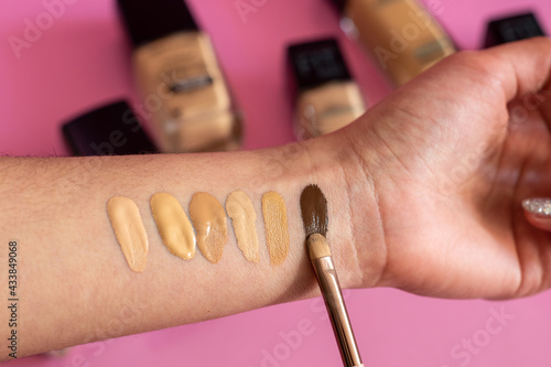 Canvastavla testing foundation on the forearm