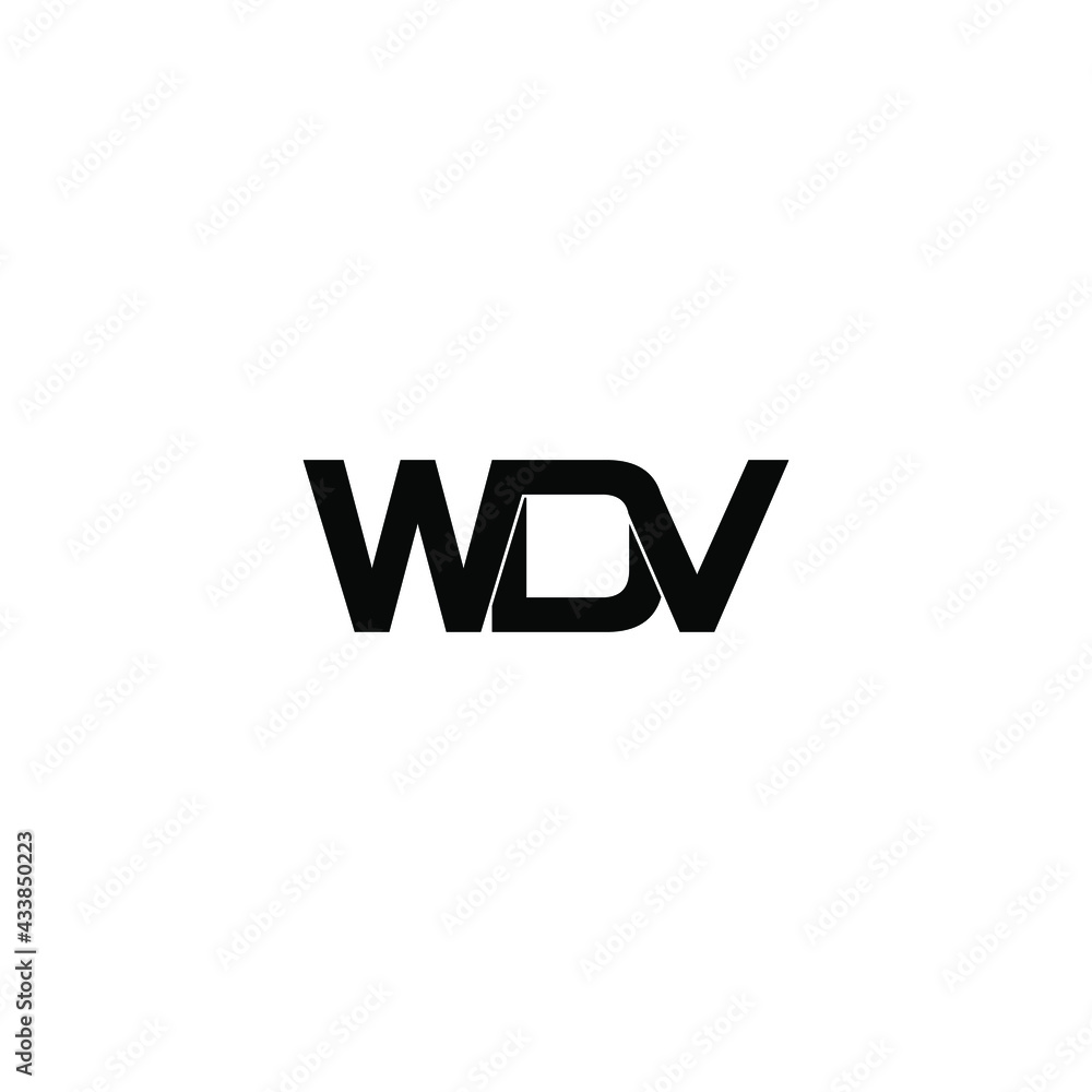 Fototapeta premium wdv letter original monogram logo design