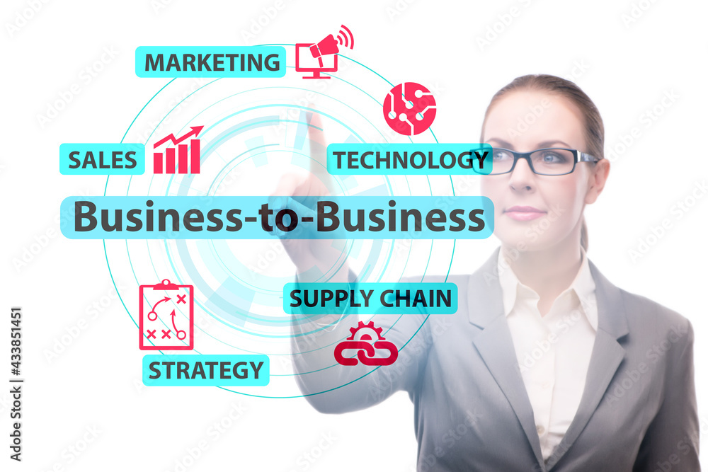 Business to business concept with business people Business to business concept with business people