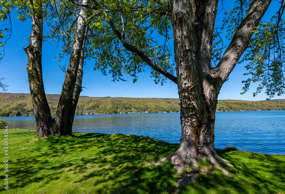 Honeoye Lake in the Fingerlakes Region of new York