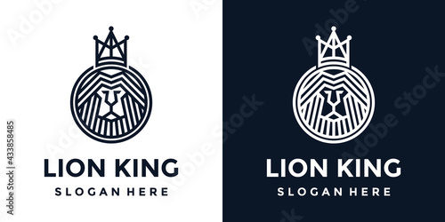 lion king logo template photo