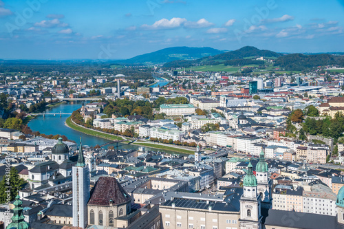 Beautiful panoramic view of Salzburg - Salzburg, Austria