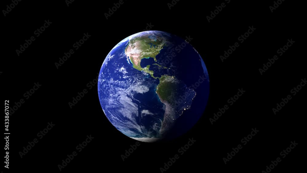 Planet Earth rotates on Black Background, Element of this image furnished by Nasa. Planet Earth rotates on Black Background, Element of this image furnished by Nasa.