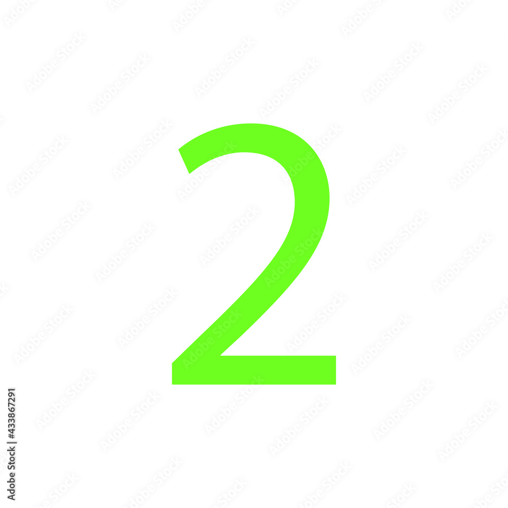 2 NUMBER SIMPLE CLIP ART VECTOR ILLUSTRATION 2 NUMBER SIMPLE CLIP ART VECTOR ILLUSTRATION