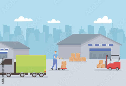 logistic warehouse transport