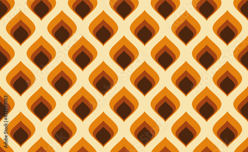 Abstract. 60s colorful seamless pattern, retro style geometric vintage background. vector. illustration.