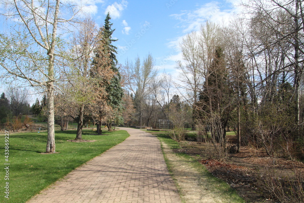 Spring On The Garden Path, U of A Botanic Gardens, Devon, Alberta