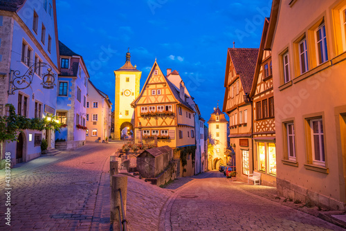 The Rothenburg ob der Tauber a town in Bavaria, Germany
