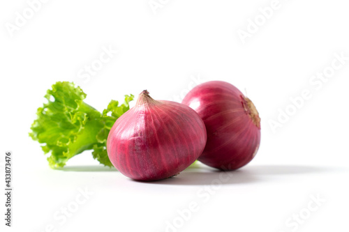 red onion isolated on white