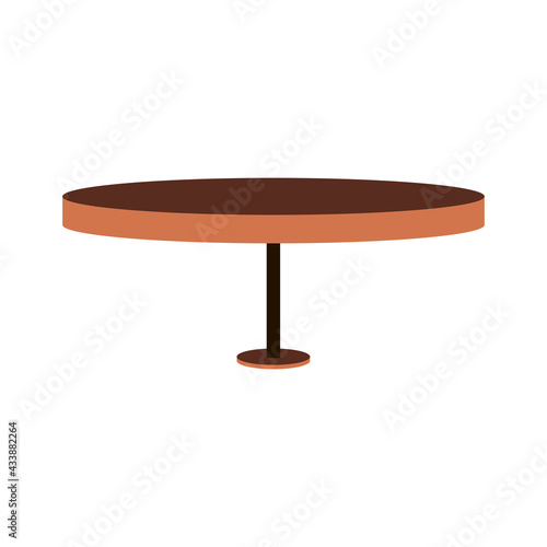 round wood table