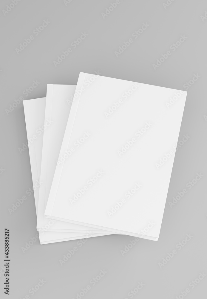 3d render of white book for your mockup design 3d render of white book for your mockup design