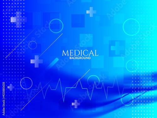 Blue healthcare and medical science background