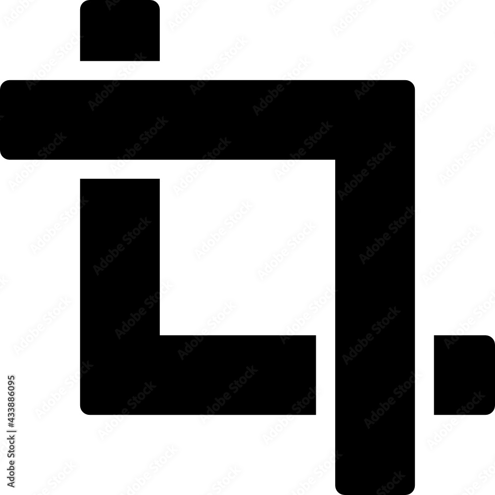 crop icon vector crop icon vector