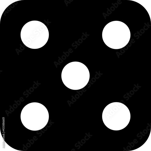 dice icon vector
