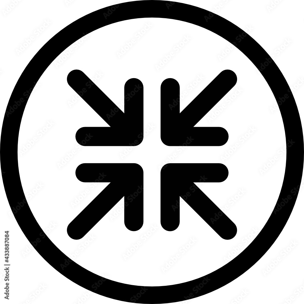 Obraz premium shrink screen icon vector