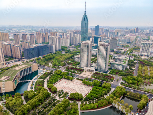 Aerial photography of Changzhou Xintiandi Park photo