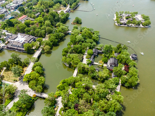 Aerial photography of Jinan Daming Lake Park