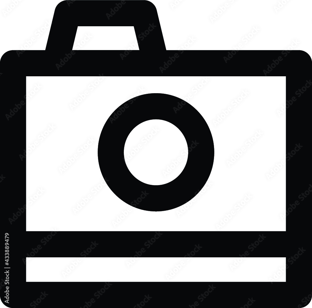 Digital Camera Bold Line Icon Digital Camera Bold Line Icon
