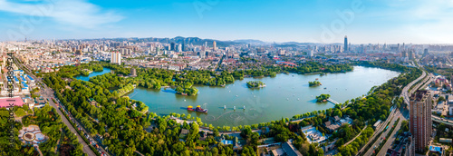 Aerial photography of Jinan Daming Lake Park © 昊 周
