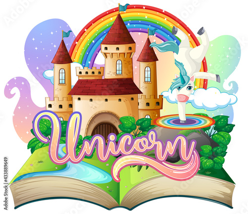 3D pop up book with fairy tale theme