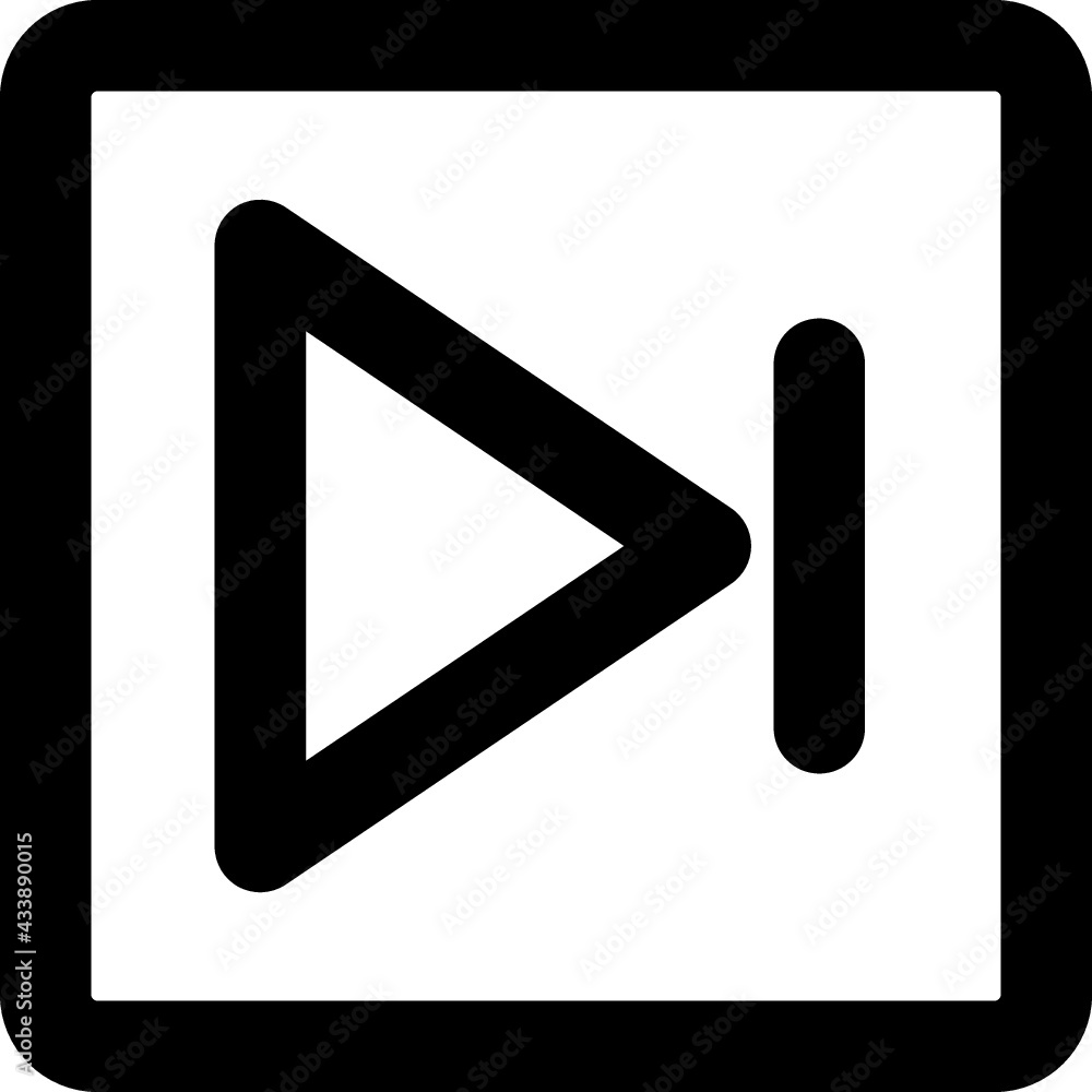 Forward Button Bold Line Icon Forward Button Bold Line Icon