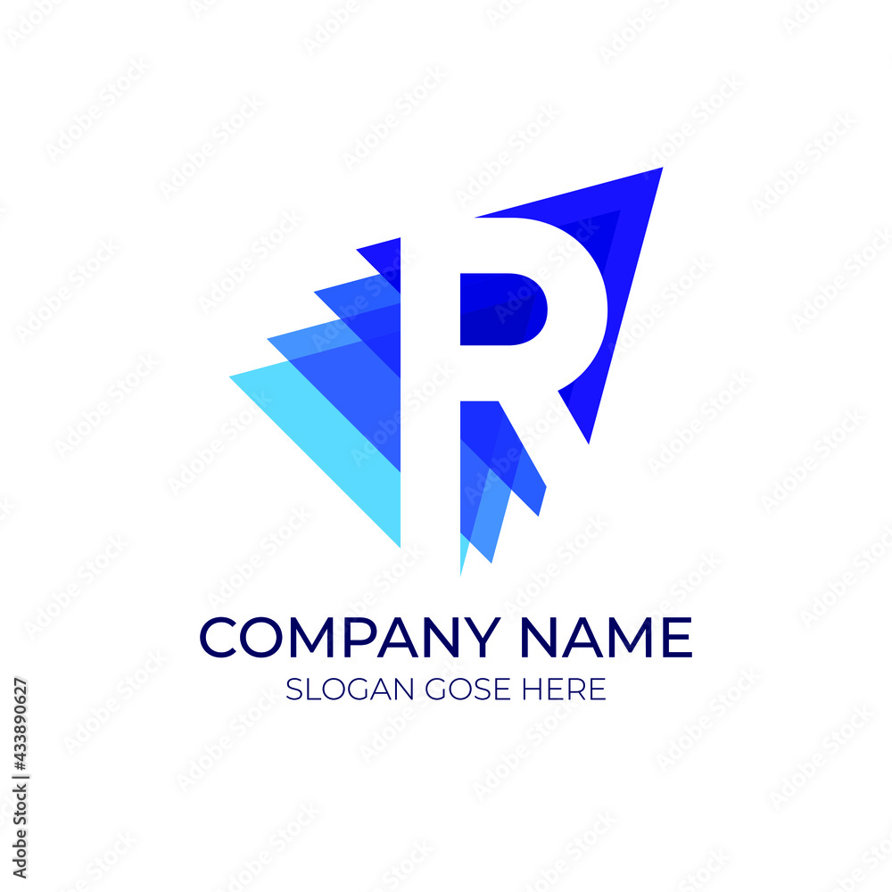 Modern R letter logo । technology r Logo design । rocket logo । up logo Modern R letter logo । technology r Logo design । rocket logo । up logo
