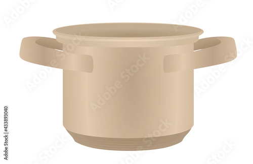 Isolated cooking pot. vector illustration