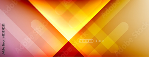 Dynamic lines abstract background. 3D shadow effects and fluid gradients. Modern overlapping forms