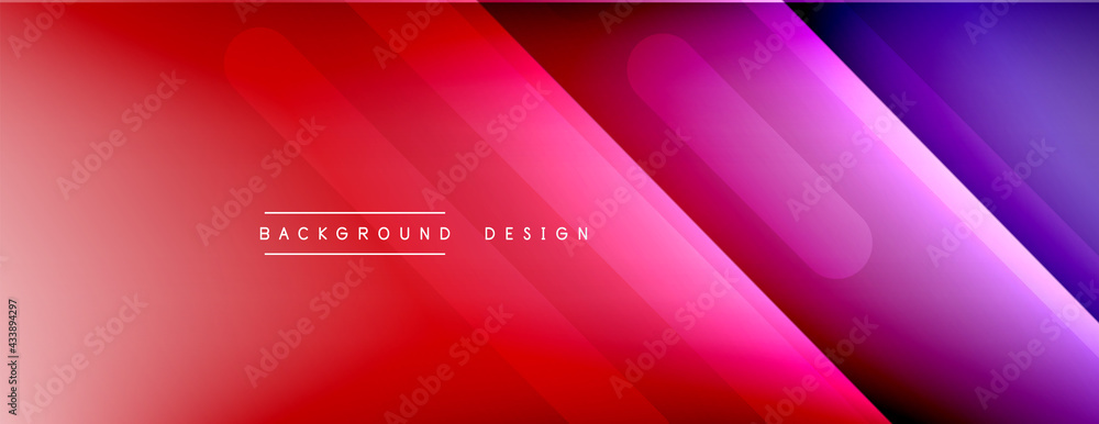 Dynamic lines abstract background. 3D shadow effects and fluid gradients. Modern overlapping forms