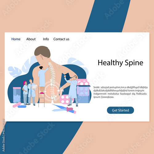 Healthy spine clinic, back therapy intervertebral hernia