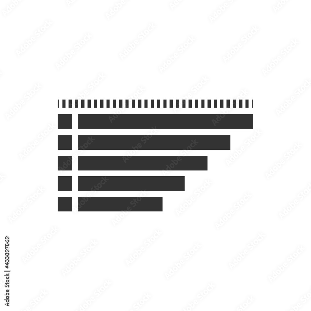 Sorting icon isolated on white background. Diagram symbol modern, simple, vector, icon for website design, mobile app, ui. Vector Illustration Sorting icon isolated on white background. Diagram symbol modern, simple, vector, icon for website design, mobile app, ui. Vector Illustration