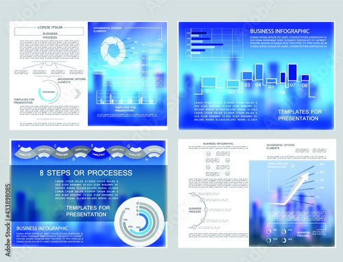 Infographics design vector. Modern infographic design templatet presentation photo