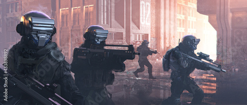 Foto Special forces of the future are going to capture the target