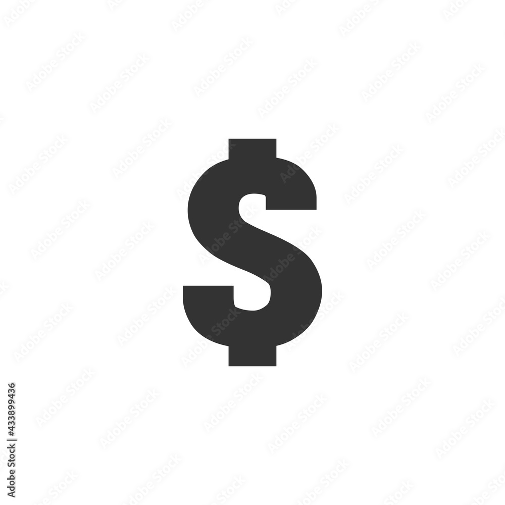 Dollar icon isolated on white background. Currency symbol modern, simple, vector, icon for website design, mobile app, ui. Vector Illustration Dollar icon isolated on white background. Currency symbol modern, simple, vector, icon for website design, mobile app, ui. Vector Illustration