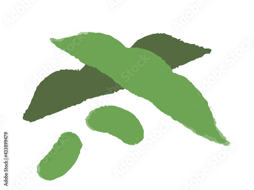 夏の野菜イラスト　さやえんどう