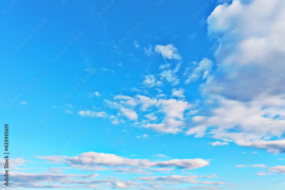 blue sky clouds background abstract skyline landscape nature paradise air