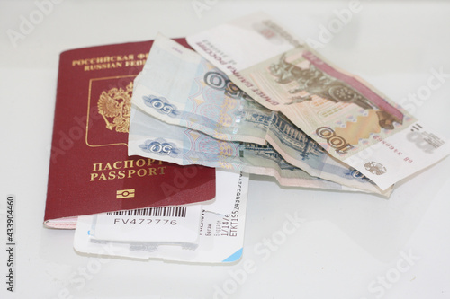 PASSPORT WALLET CHARGING TICKETS AND MONEY - ALL YOU NEED FOR TRAVELING
