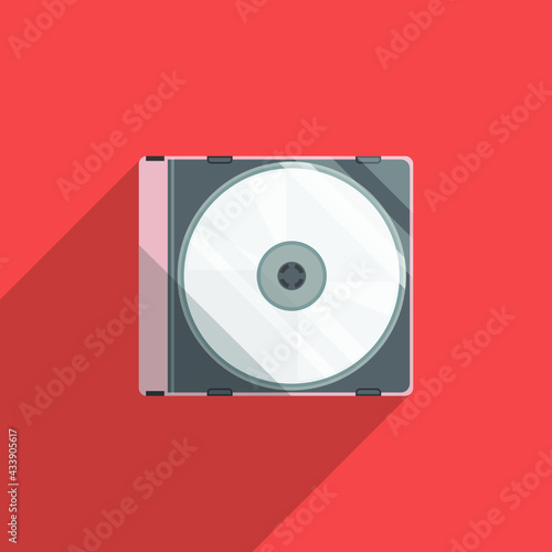 cd in box flat design