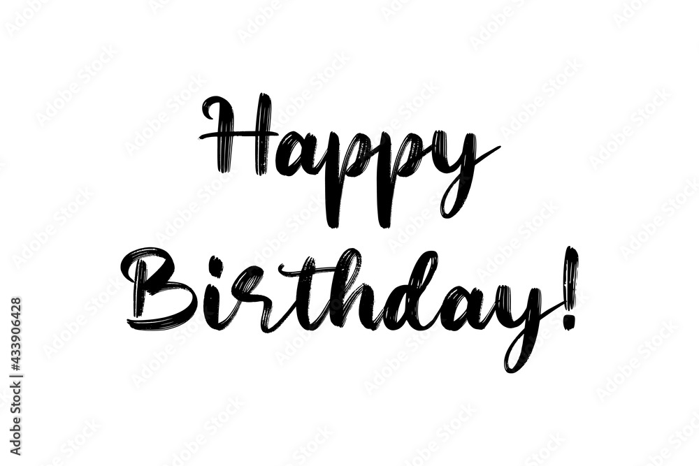 Continuous one line of a text happy birthday in silhouette. Linear stylized. Minimalist. Continuous one line of a text happy birthday in silhouette. Linear stylized. Minimalist.