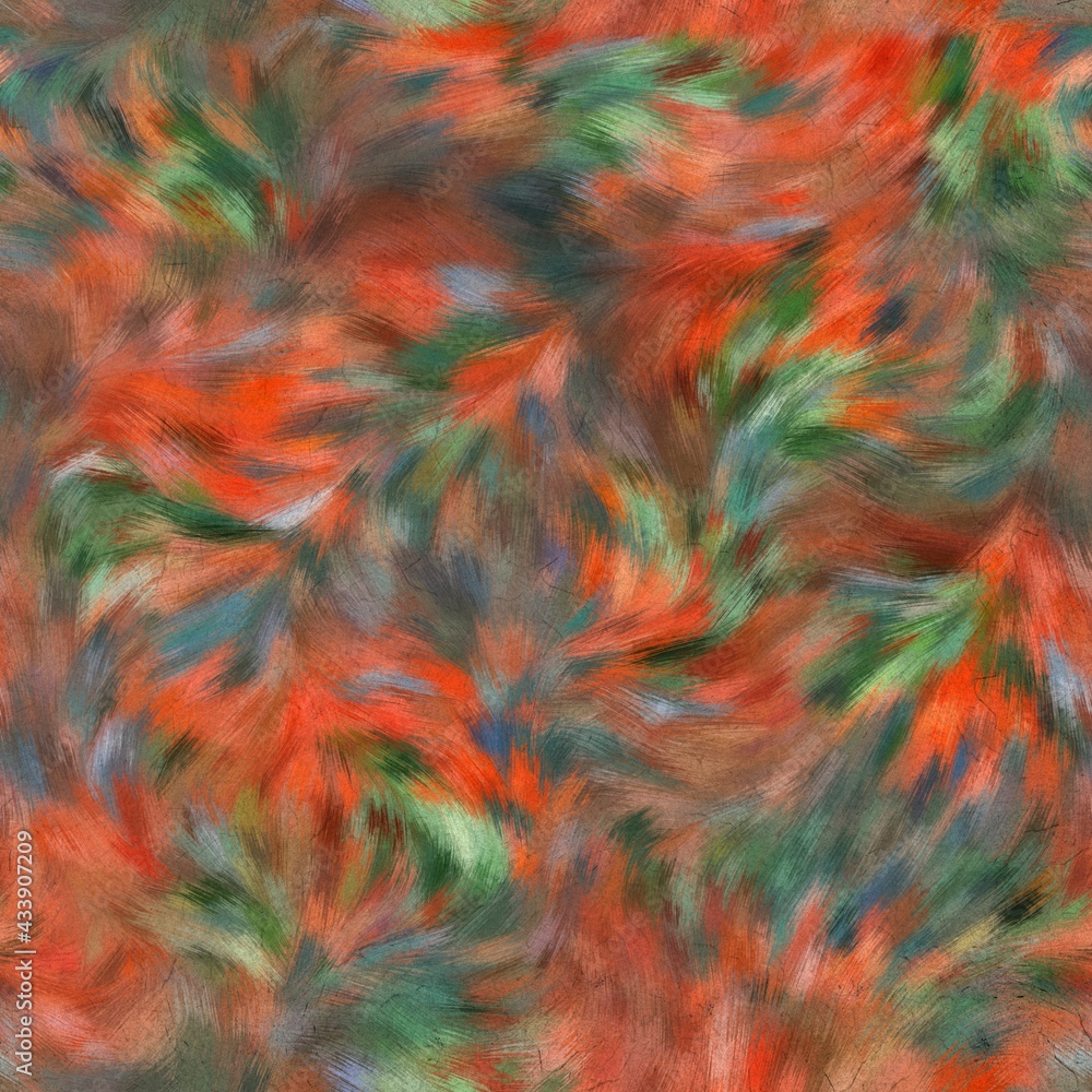 Seamless faux digital painted floral pattern print. High quality illustration. Procedural painting with realistic brush strokes in impressionistic style. Abstract art for surface design and print. Seamless faux digital painted floral pattern print. High quality illustration. Procedural painting with realistic brush strokes in impressionistic style. Abstract art for surface design and print.