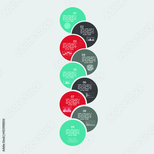 Infographics design vector. Modern infographic design templatet presentation