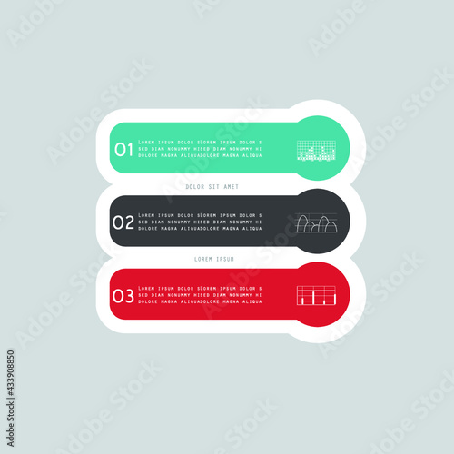 Infographics design vector. Modern infographic design templatet presentation